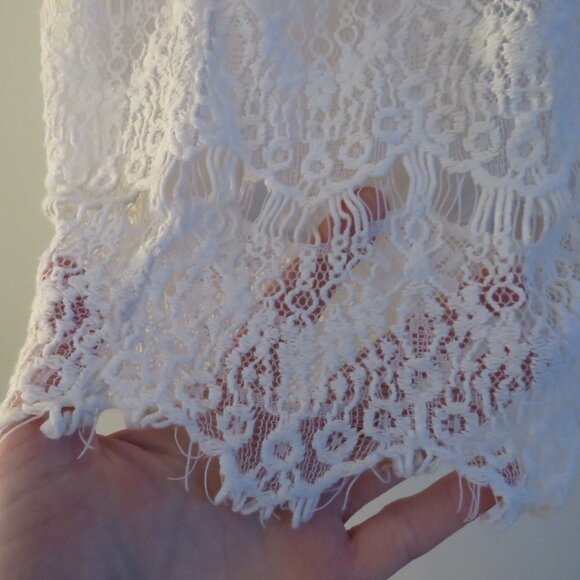 INTIMATELY FREE PEOPLE Daydream White Lace Bodycon Dress Fairy Boho - Size S - Picture 8 of 14